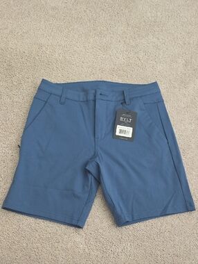 BYLT Basics Slate Blue Hybrid Shorts